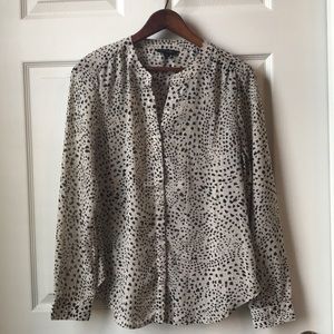 Banana republic Button Down Patterned Blouse
